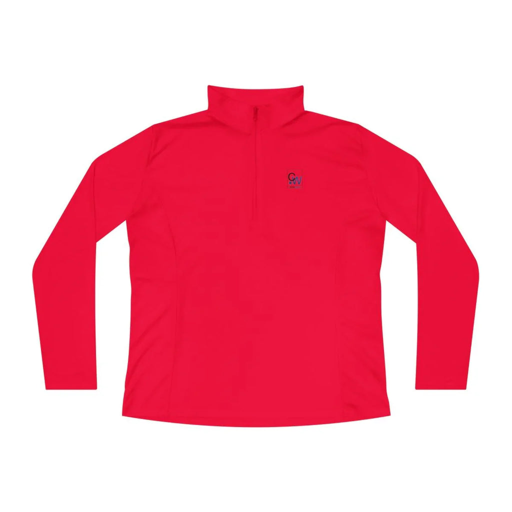 Ladies Quarter-Zip Pullover - Clovr World